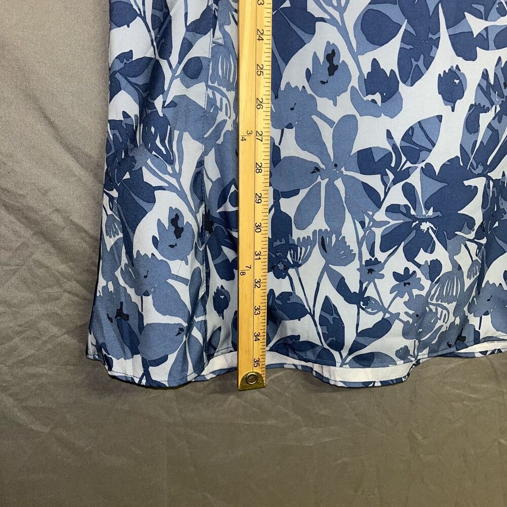 RipSkirt Athletic Dress Beach Hawaii Vacation Blue Floral Shift Pocket Coastal L - Picture 6 of 8